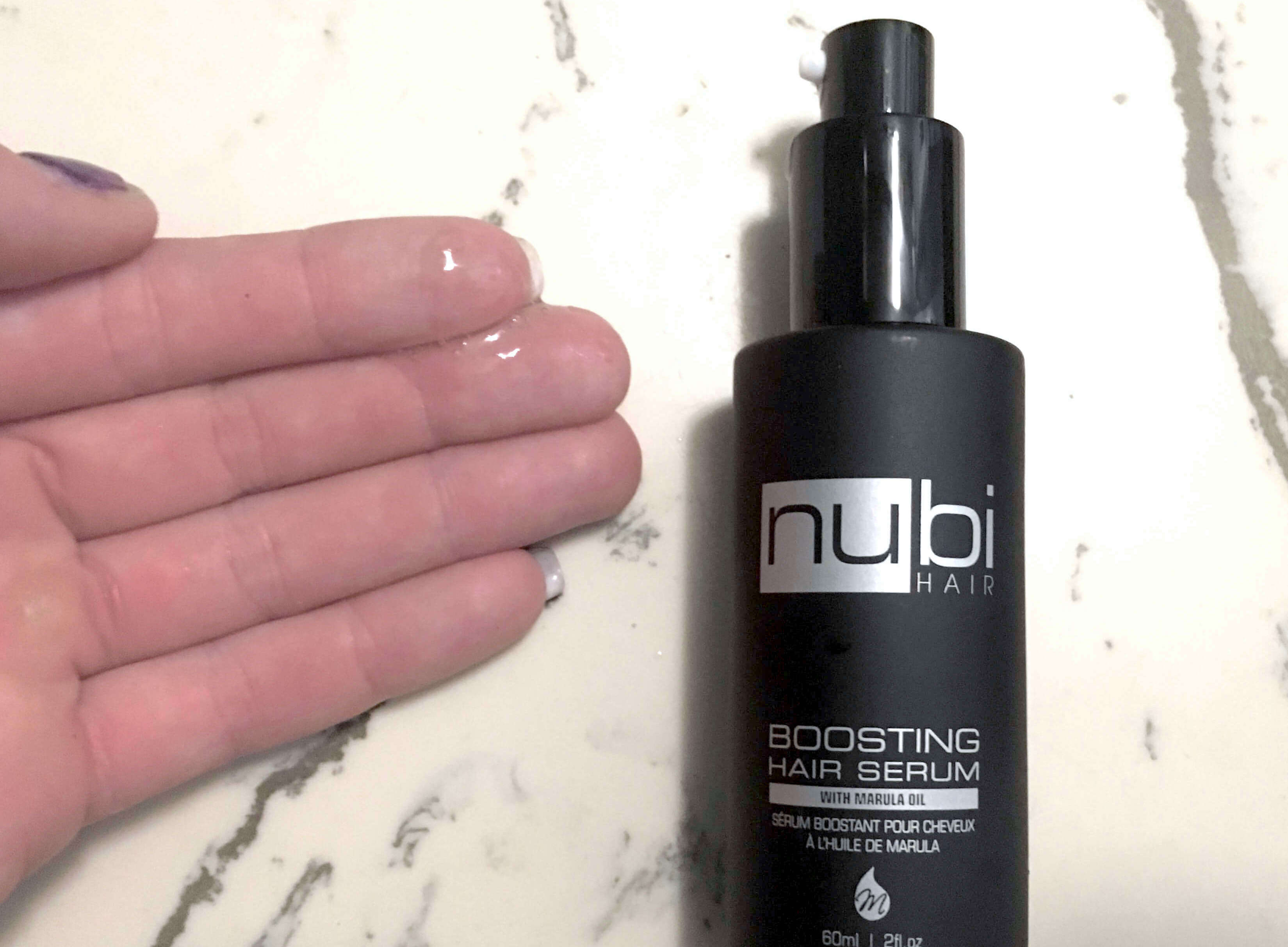 Nubi Boosting Hair Serum with Marula Oil review