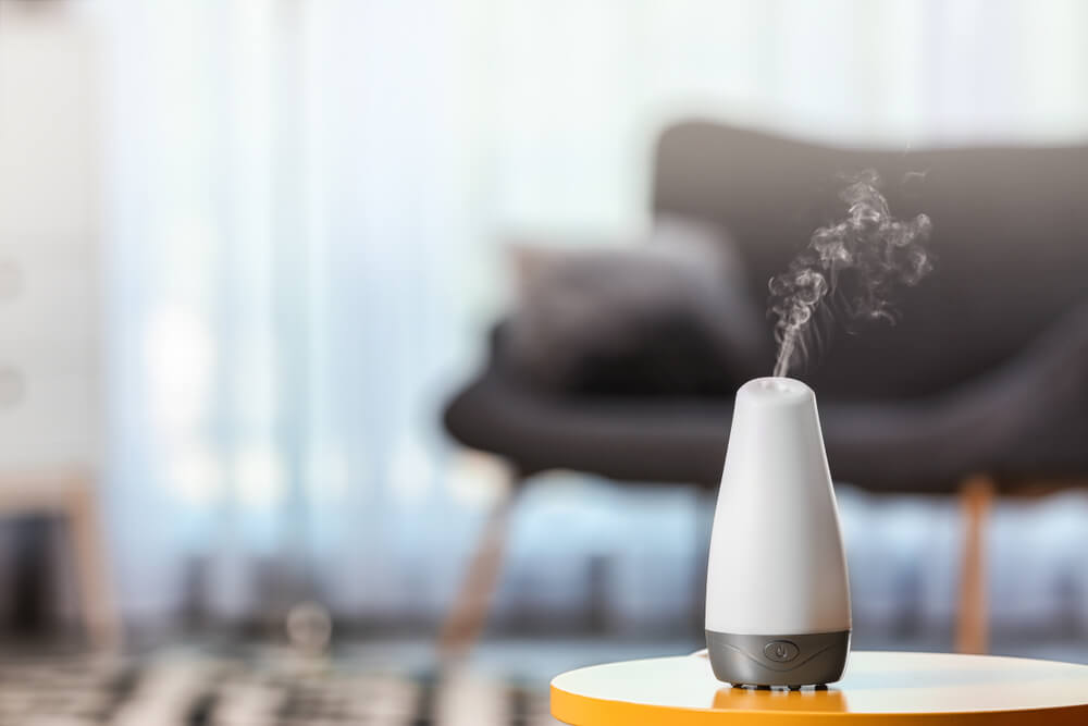 Humidifier on table