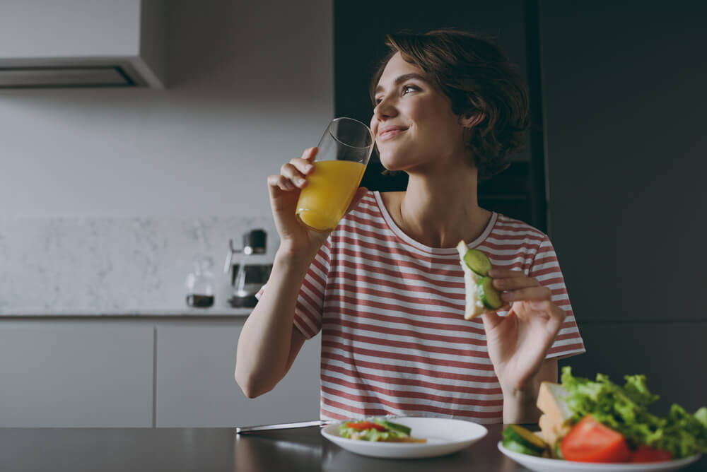 woman eating