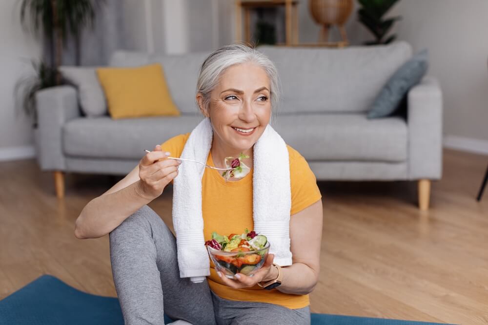 woman eating