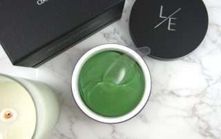 Open jar of CbGardn eye jelly masks