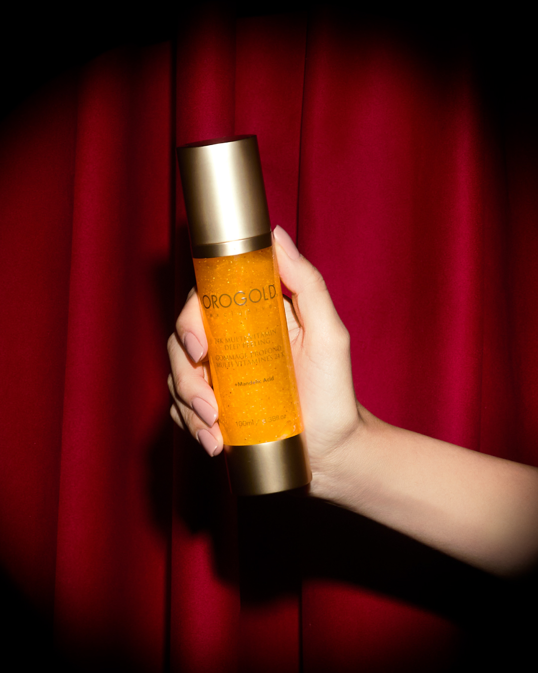Orogold exfoliator with mandelic acid